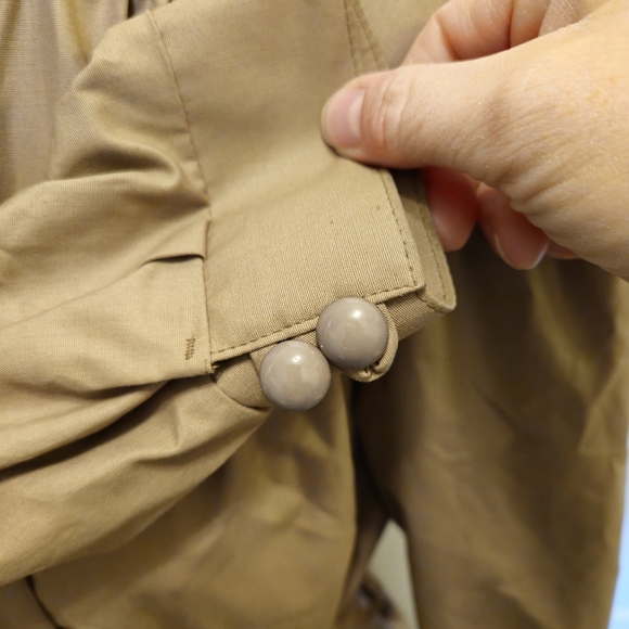 Vintage Rare London Fog 80's High Neck  Trench Coat - Picture 3 of 5